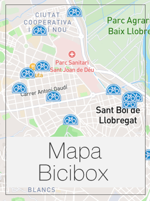 Mapa Bicibox Sant Boi de Llobregat, Barcelona