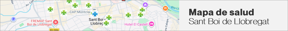 Mapa de salud. farmacias de Snat Boi de LLobregat
